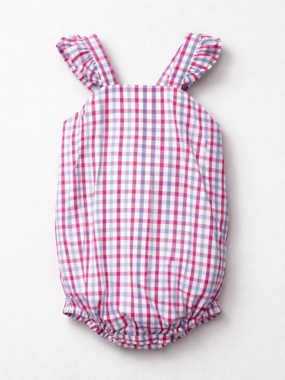 Southern Sunshine Kids red white blue plaid Charlie Bubble romper size 3T